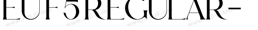 EU F5 REGULAR字体转换